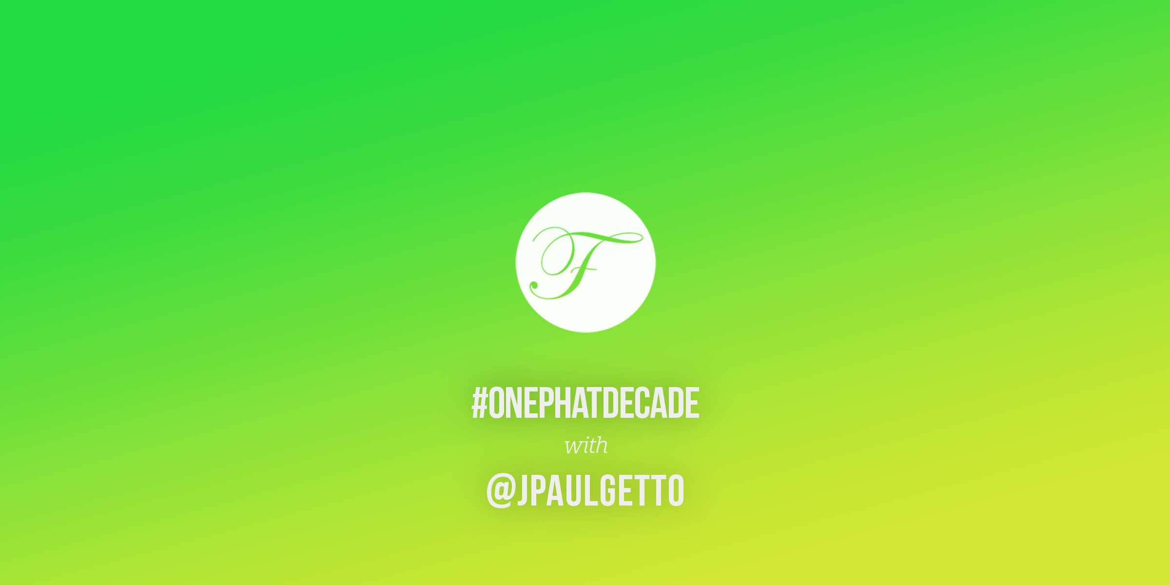 #ONEPHATDECADE Pt 6 – J Paul Getto LIVE from Milan, Italy